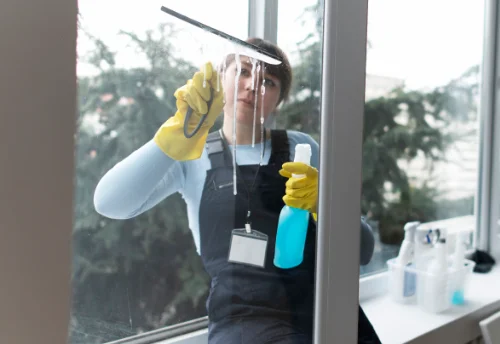 Nettoyage de vitres intérieures et extérieures à Luitré-Dompierre